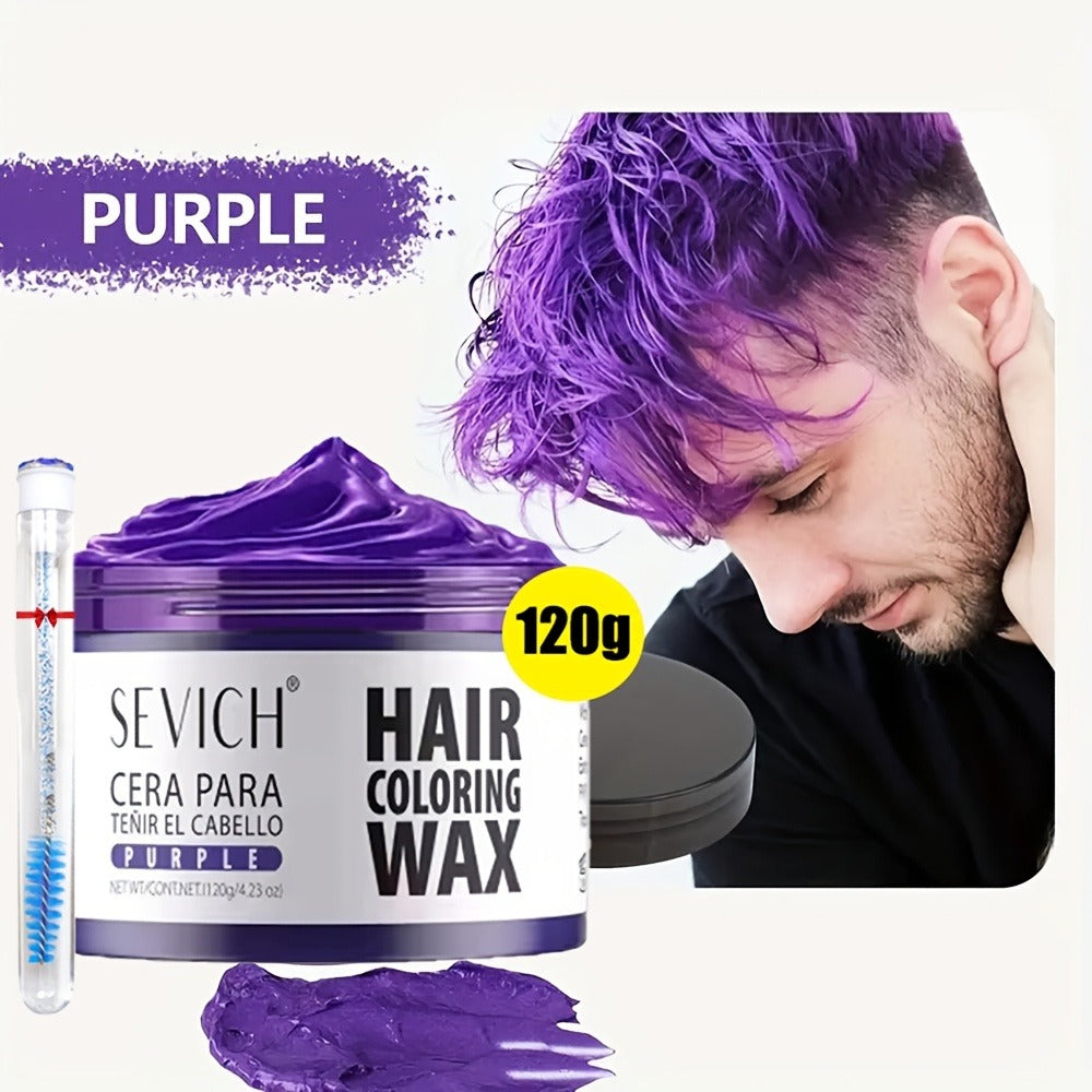 Instant Color Hair Wax 10 Shades – Temporary Hair Dye Wax Strong Hold Styling for Parties, Cosplay, Festivals & Halloween, Ea