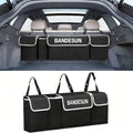 Rear Seat Hanging Car Trunk Organizer with Four Pockets, 36 x 14.2 x 4.7 Inches and Black Finish — image 7