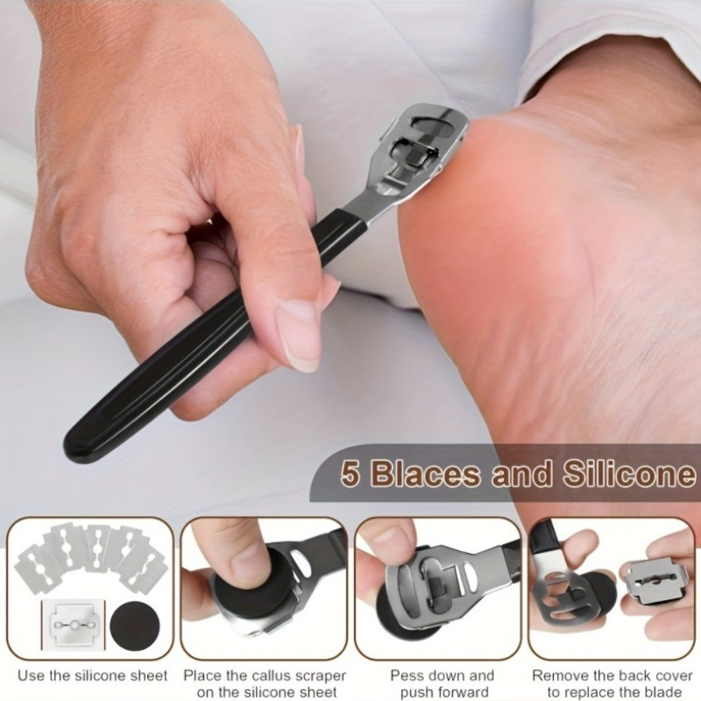 Pedicure Tool Set Stainless Steel Professional Foot Care Kit Dead Skin Callus Remover Nail Cuticle Tools — image 10