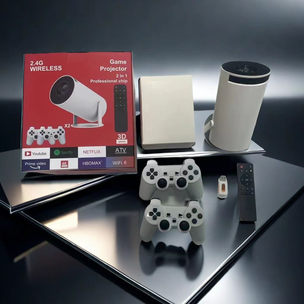 Wireless Same Screen HD Home Portable Game Projector