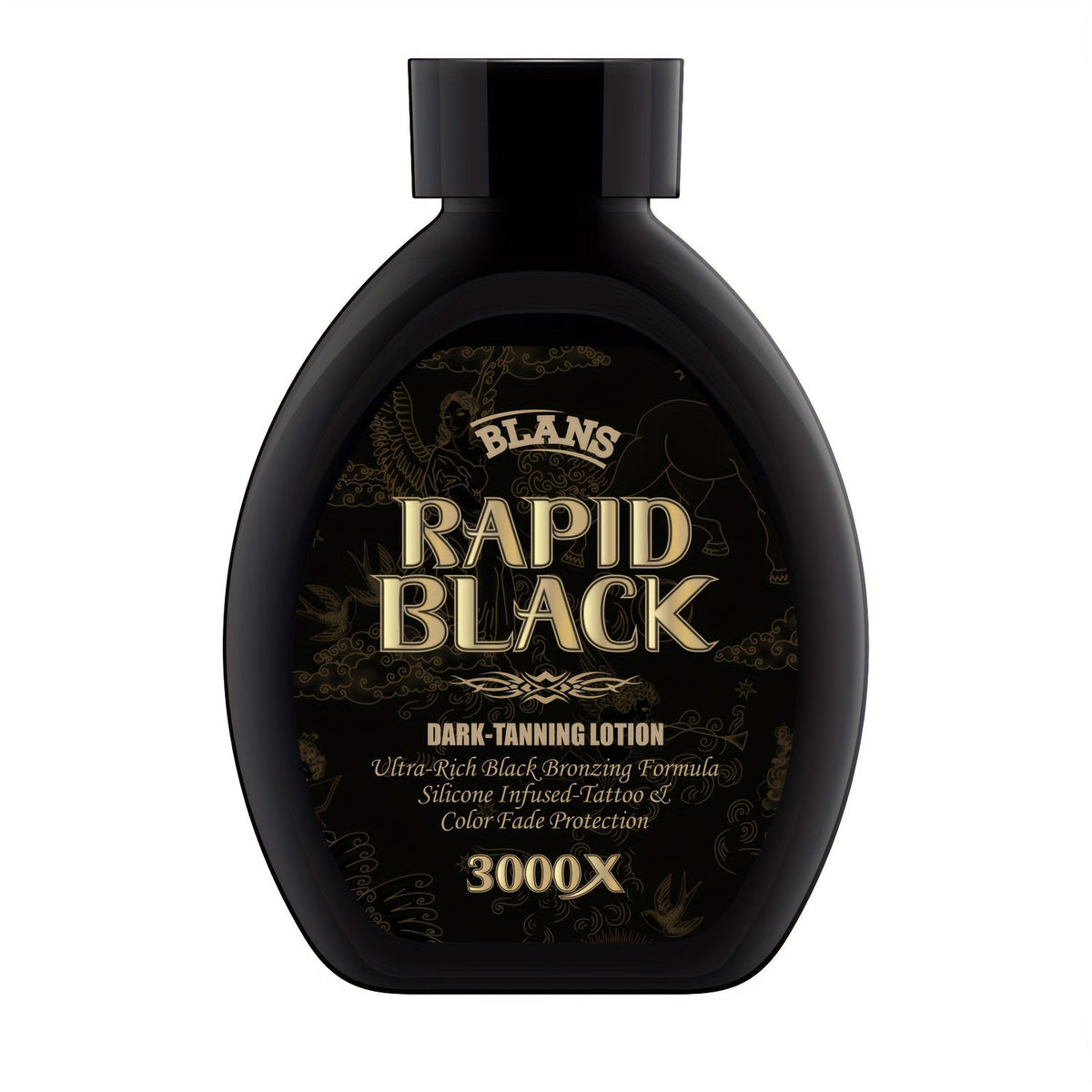 Black Flip-Cap Self-Tanning Lotion 200ml with Coconut and Glycerin Labeling for Body Application — image 16