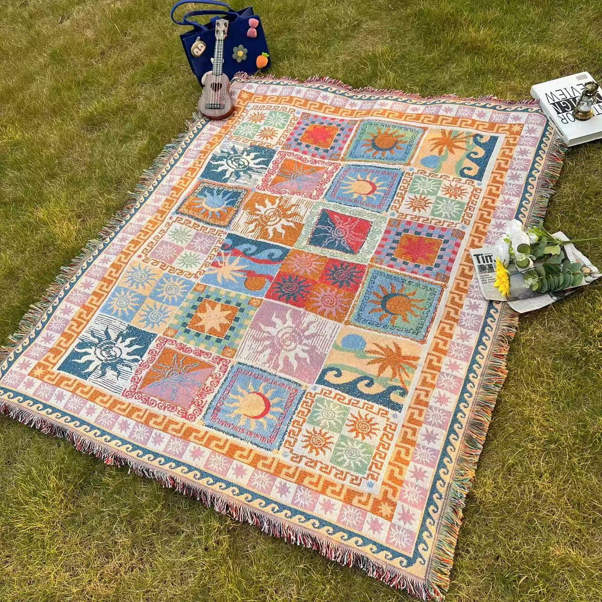 Outdoor Blanket Picnic Blanket Thickened | Waterproof Camping Blanket Beach Blanket Sofa Blanket Garden Mat — image 1