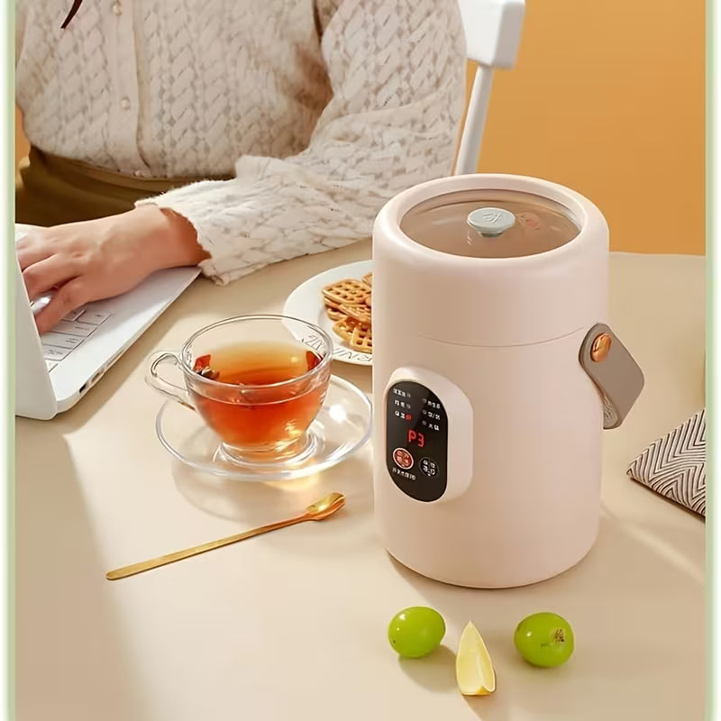 40.58 oz Multi-Functional Electric Steamer with Portable Leather Handle