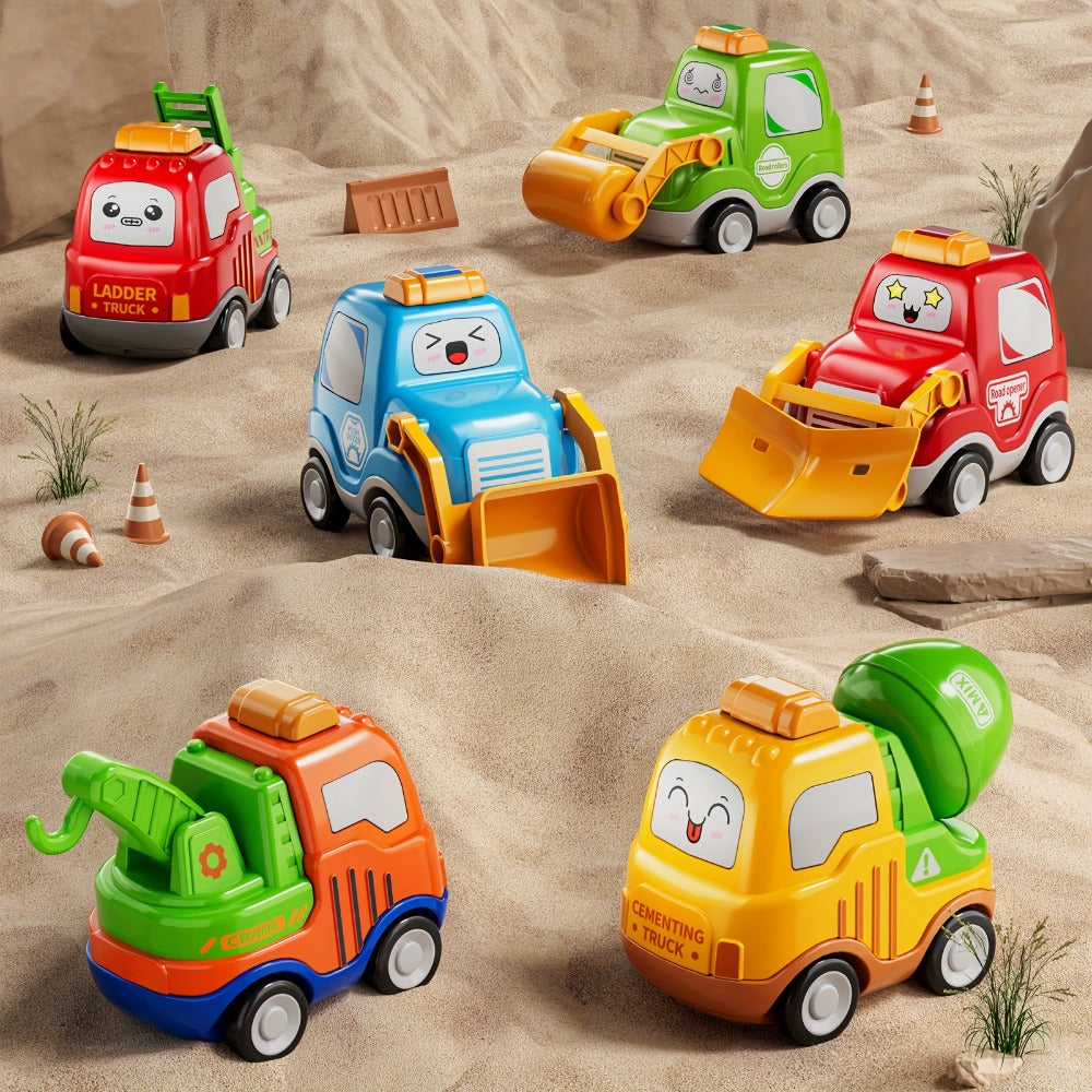 Transport Construction Truck Toy for Boys, 16.9 Inch Large Carrier Truck with 6 Cars, Lights & Sounds — image 6
