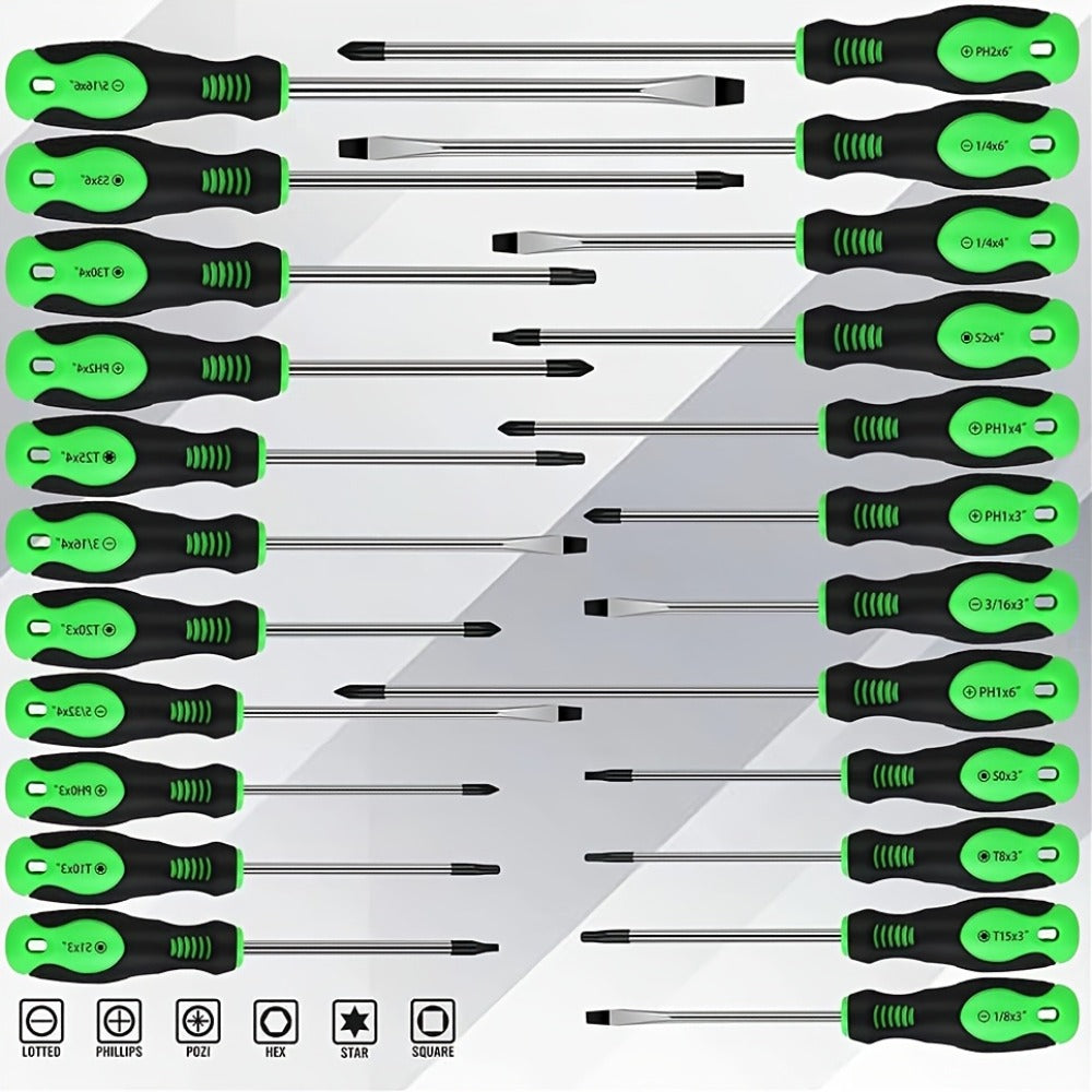 Screwdriver Organizer Set with 69- or 118-Piece Rack Configurations in Green, Red or Orange and Blue — image 6