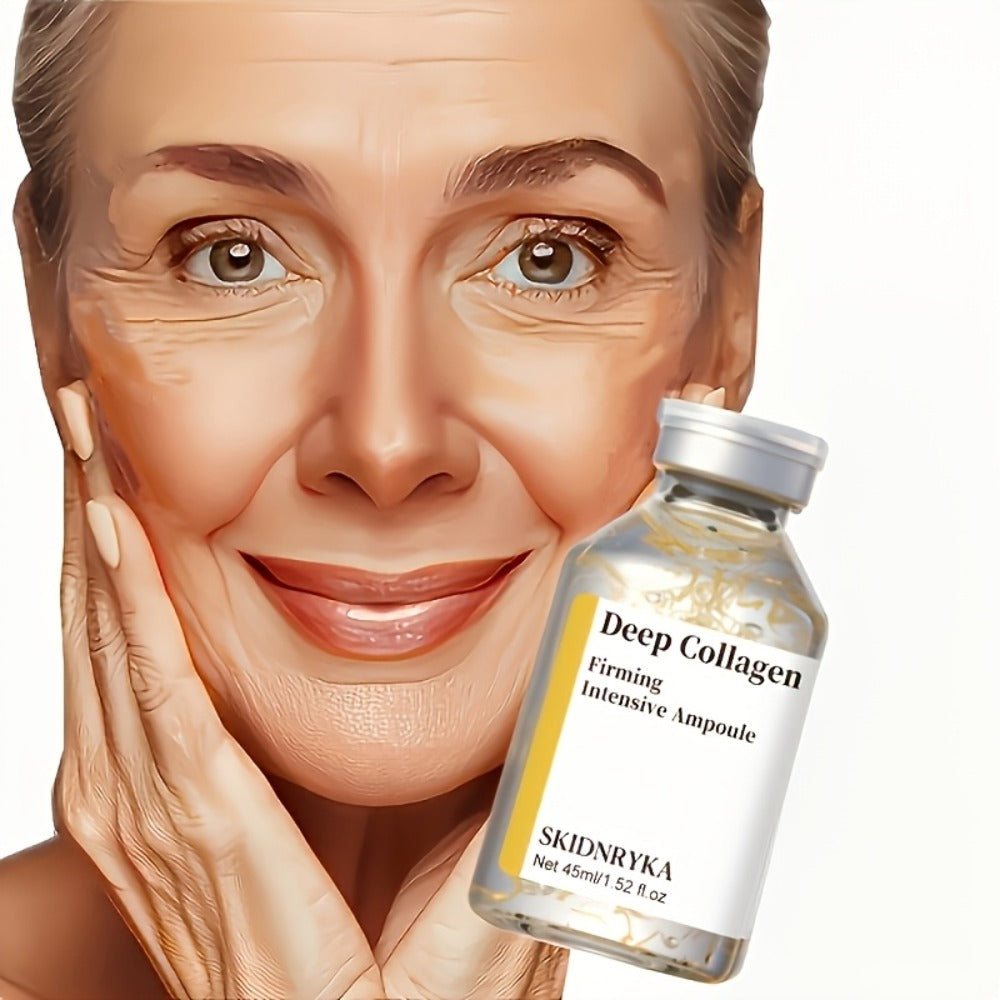 Face Serum SKINDRYKA Collagen, Hyaluronic Acid and Niacinamide in a 1.52oz Glass Dropper Bottle — image 7