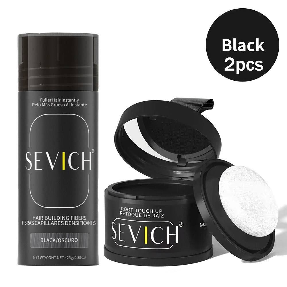 Thinning Hair Root Coverage Powder with Brush, Instant Hairline Concealer Natural Shadow Effect — image 3
