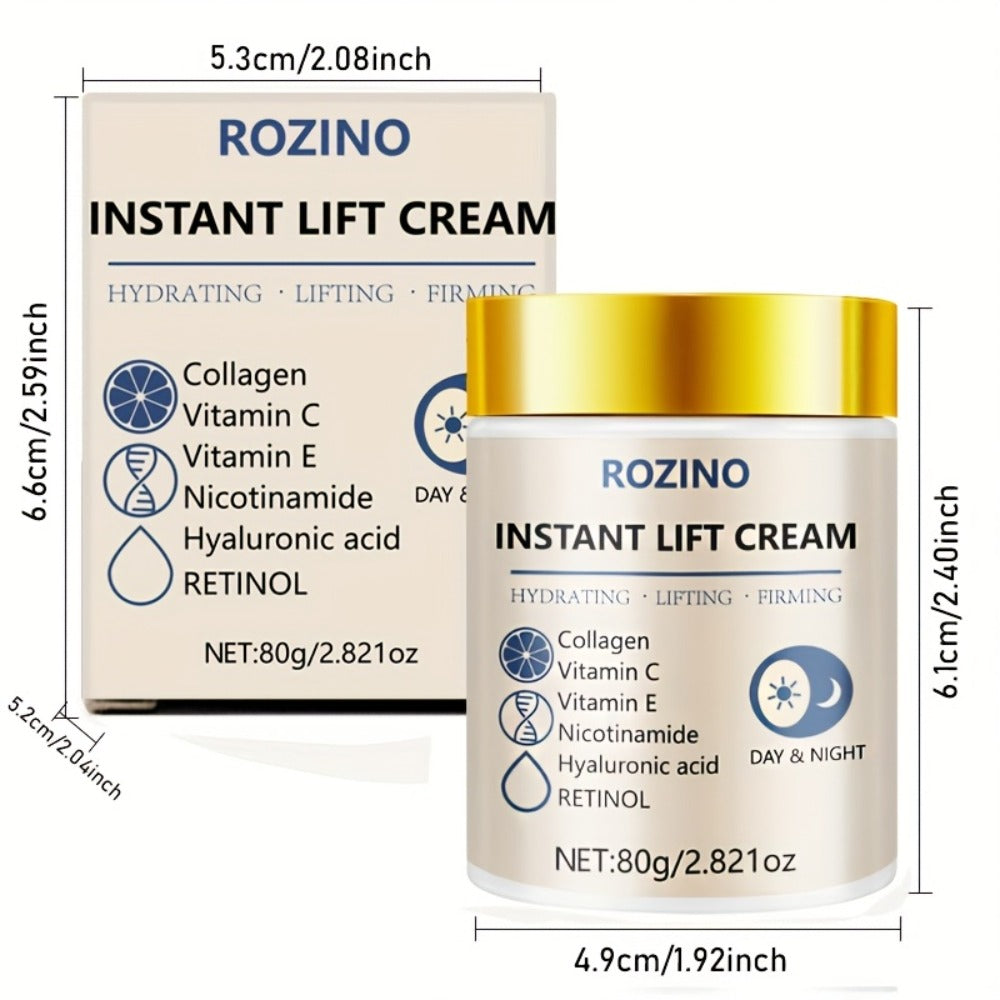 Collagen Niacinamide Face Neck Cream Instant 5-Second Lift Tightening Dark Circles Puffiness ROZINO All Skin Types Sensitive 