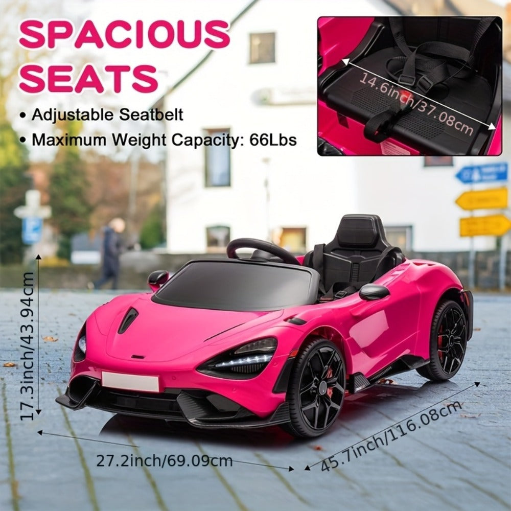 12V Kids Ride On Car Electric Vehicle with Hydraulic Doors Remote Control with the Listed Color, Size or Set Options for Ever