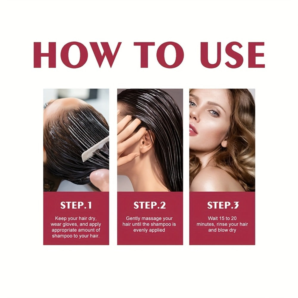 Hair Color Shampoo, EELHOE Silver Gray Two-Bottle Set with 3.38oz in Each Labeled Pump Bottle — image 8