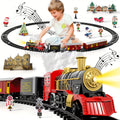 Electric Train Set for Kids with Steam Locomotive Engine Lights & Sound with the Listed Color, Size or Set Options for Everyd
