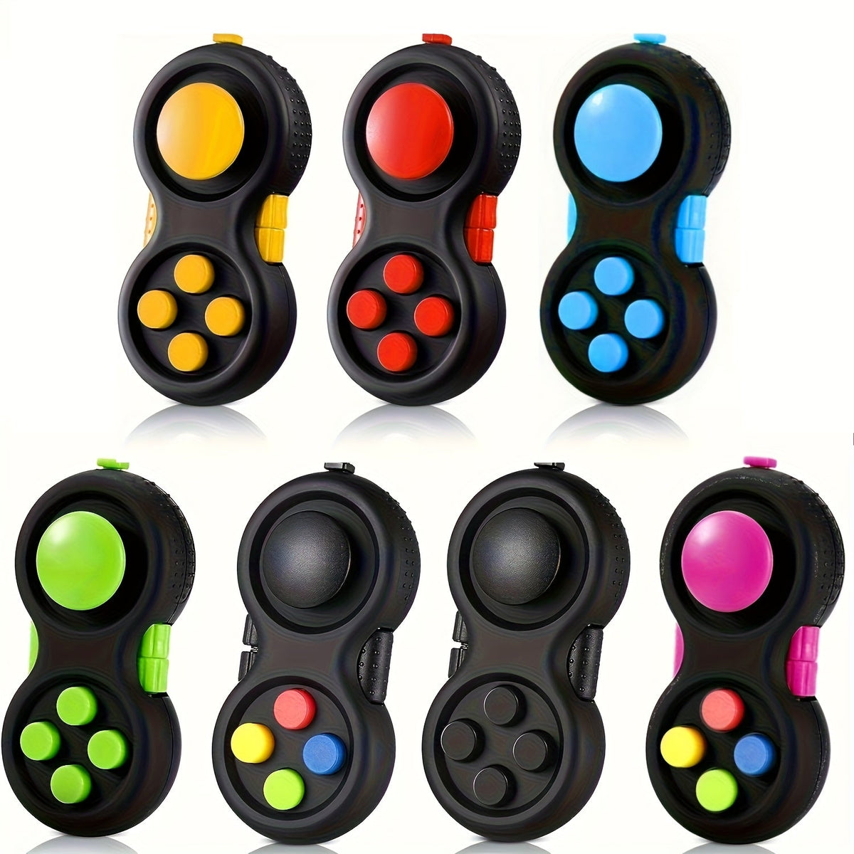 Handheld Fidget Controller Toy with Buttons, Roller, Switch and Seven-Color Checkout Assortment — image 11