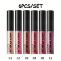 Lip Gloss Set by PECOLORS with 6 Nude Butter Lip Cream Shades, Tube Applicators and Display Box — image 10