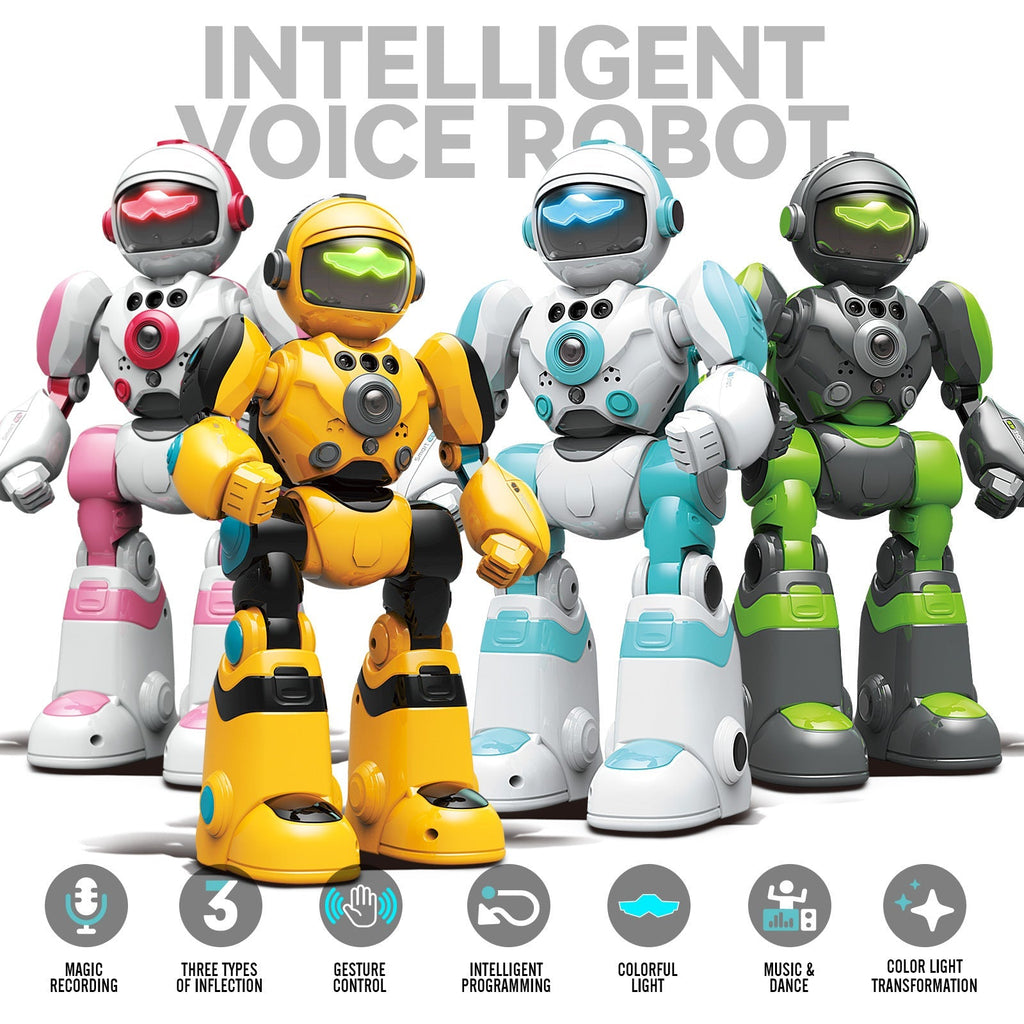 Gesture Control RC Robot Toy for Kids, Voice Recording, Programming, EMO LED Infrared Intelligent Interactive Robot — image 1