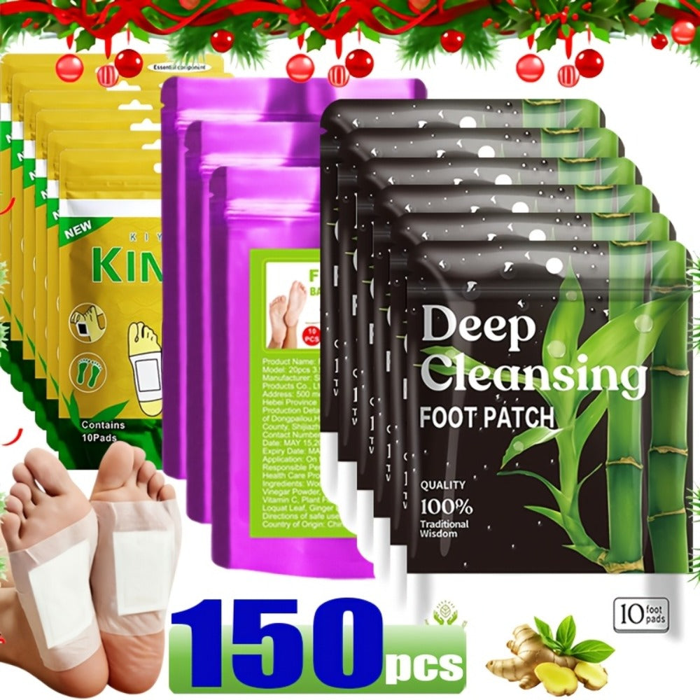 Detox Foot Patches with Bamboo Vinegar Ginger & Lavender – Natural Plant Formula Deep Cleansing Overnight Foot Pads — image 3