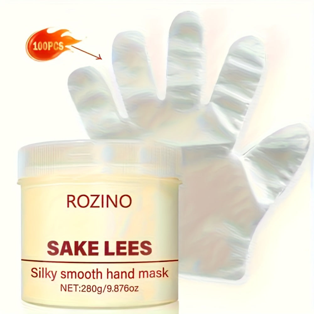 Hand Mask Cream 280g Moisturizing Brightening with Licorice & Distillers Grains – Deep Hydration for Dry Rough Peeling Hands 