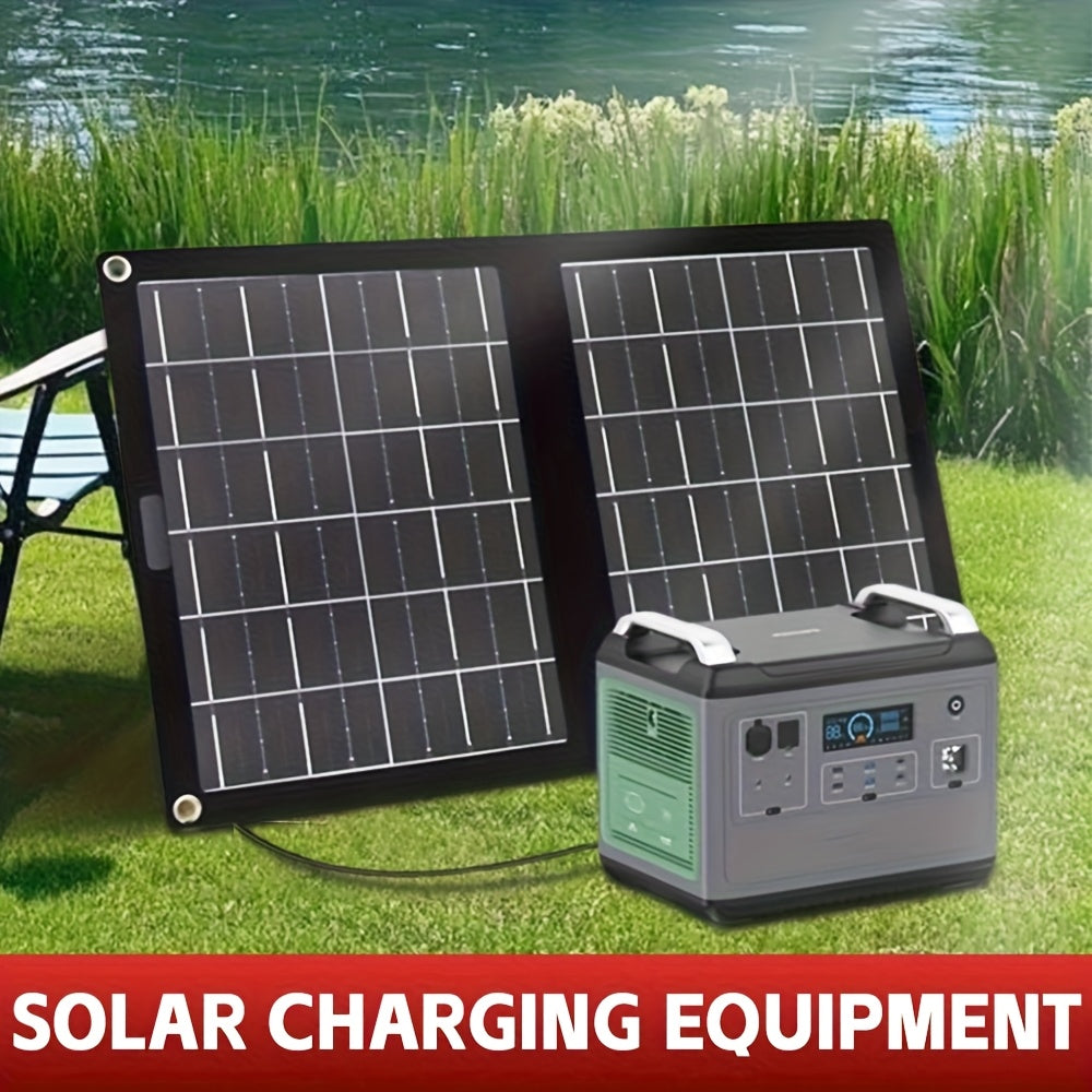 Solar Panel Charger, Foldable Portable Camping RV Power Station Laptop for Garden, Patio and Yard Use — image 3
