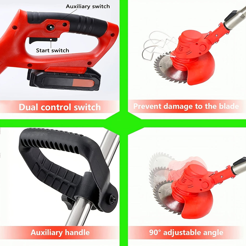 Cordless Electric Weed Wacker, Handheld Lawn Trimmer Garden Yard for Garden, Patio and Yard Use — image 7