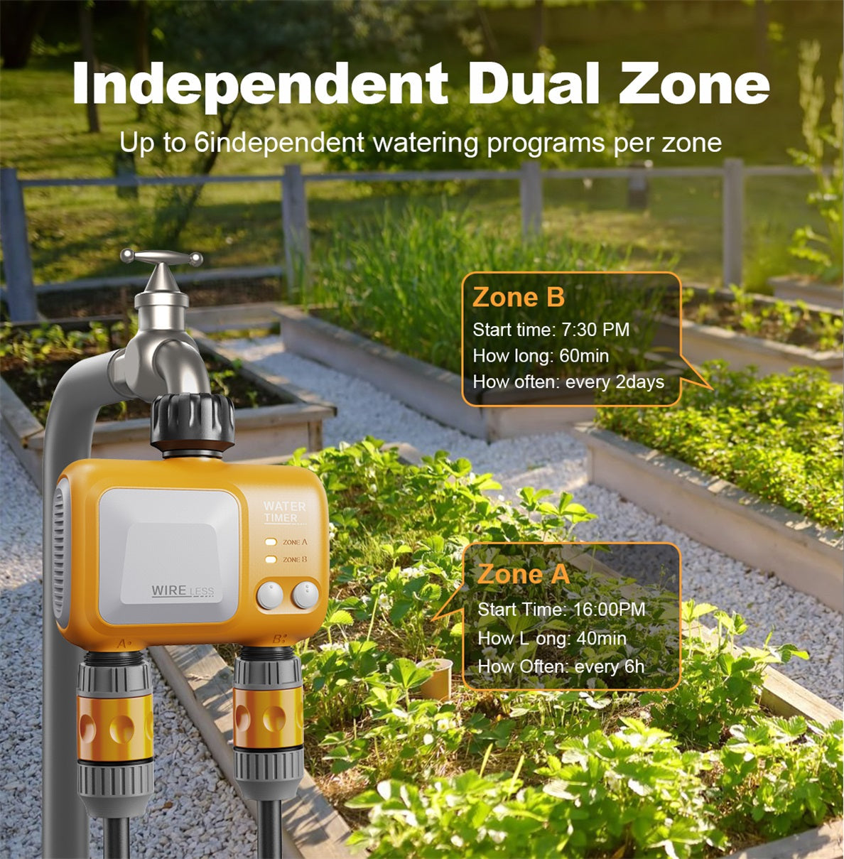 WiFi Hose Timer Dual Outlet Smart | App Control Garden Lawn Irrigation — image 7