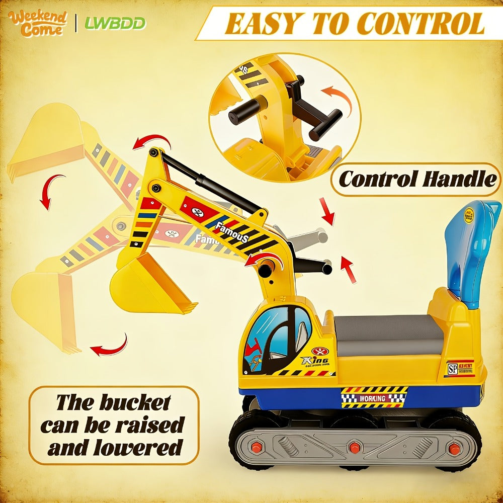 Ride-On Excavator Toy for Kids with Manual Digging Arm with the Listed Color, Size or Set Options for Everyday Use — image 10