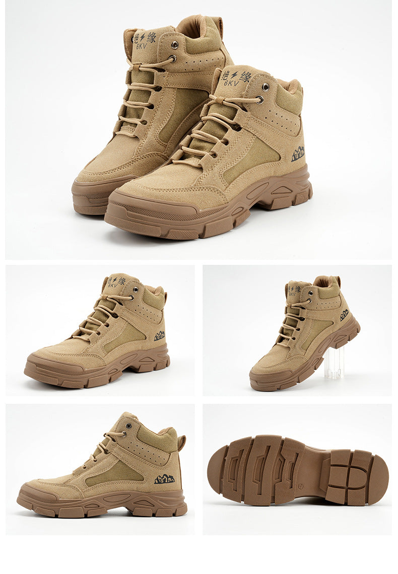 Mens Anti Smashing And Puncture Resistant Safety Shoes