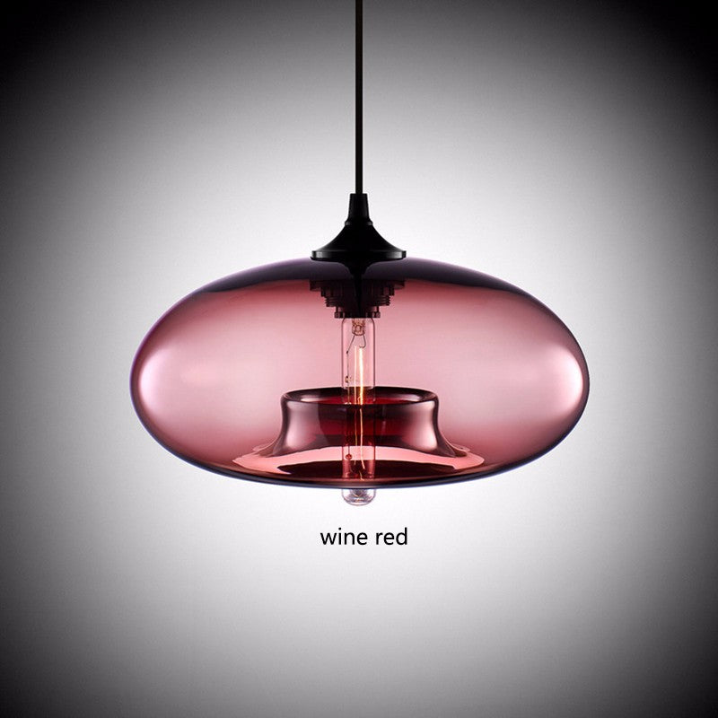 Nordic Modern Loft Pendant Lamp Glass Lustre Industrial Decor Hanging Lights Fixtures