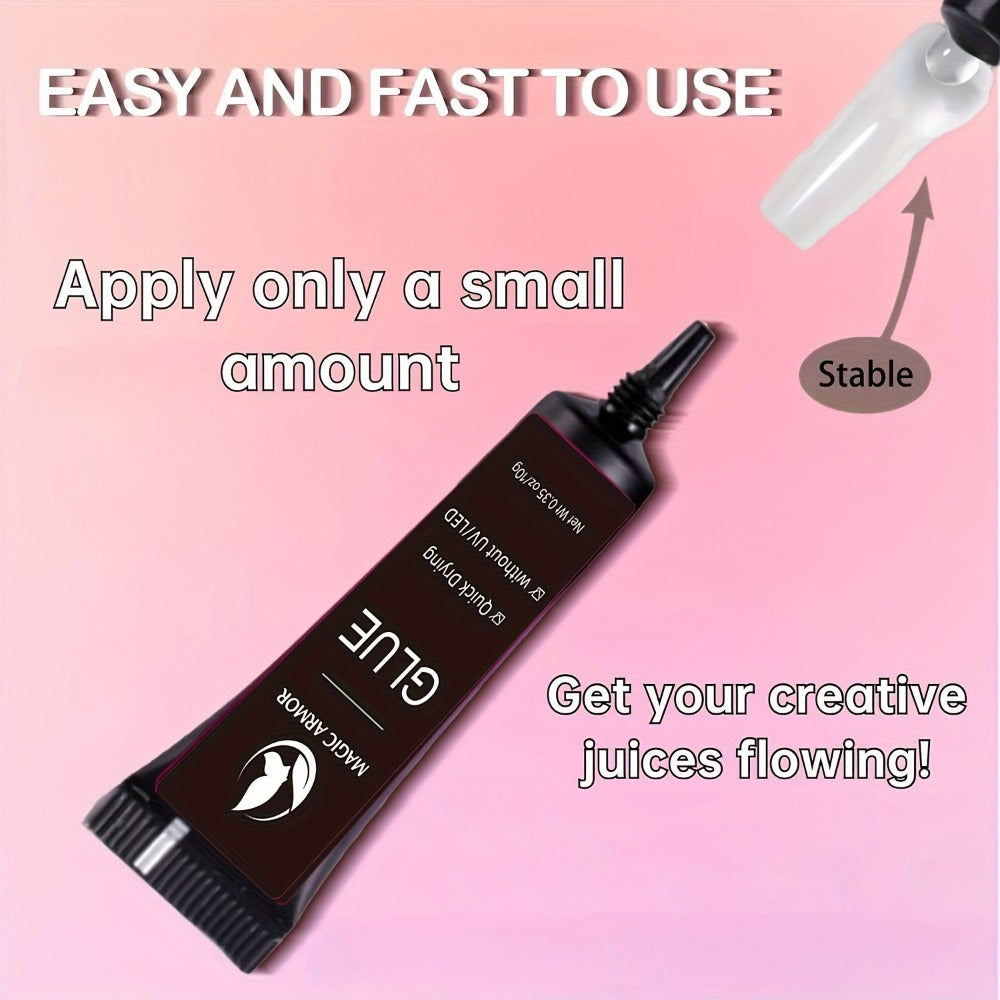 Press On Nail Glue and Remover Kit with 10g Clear Drying Adhesive for Acrylic and False Nails — image 5