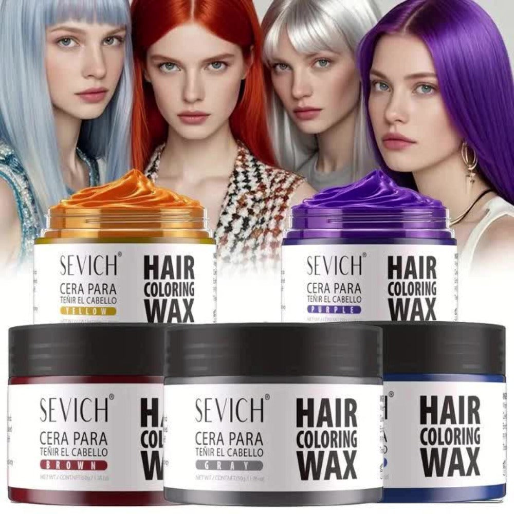 Instant Color Hair Wax 10 Shades – Temporary Hair Dye Wax Strong Hold Styling for Parties, Cosplay, Festivals & Halloween, Ea