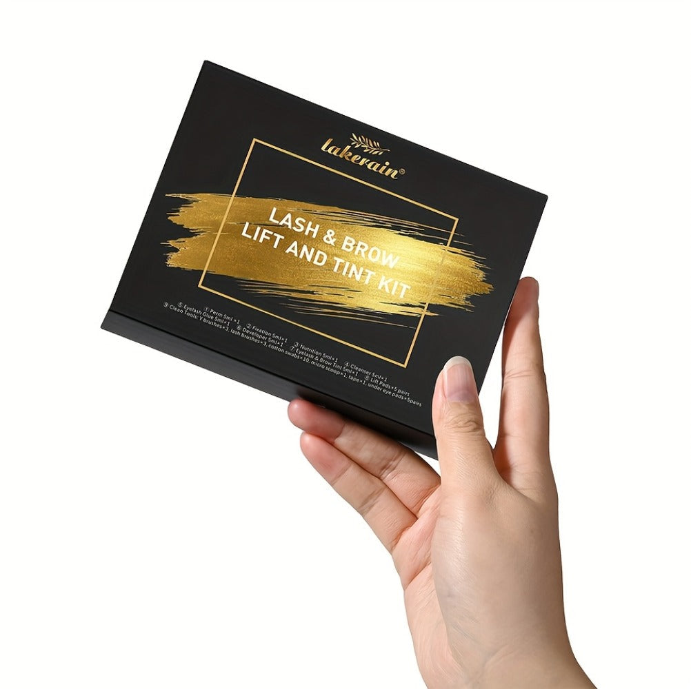 Lash Lift Kit & Brow Lamination Tint Set, 2-in-1 Eyelash Perm & Eyebrow Lamination with Black Brown Tint Dye — image 23