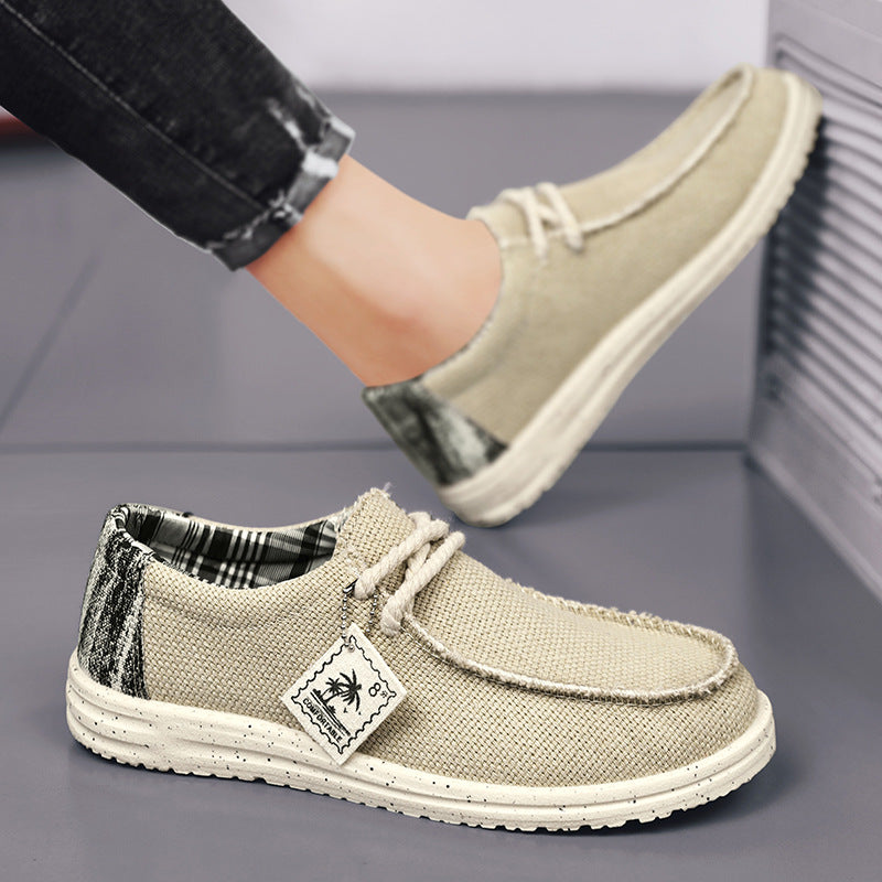 Men's Canvas Sneakers - Simple All-Match Casual Trainers