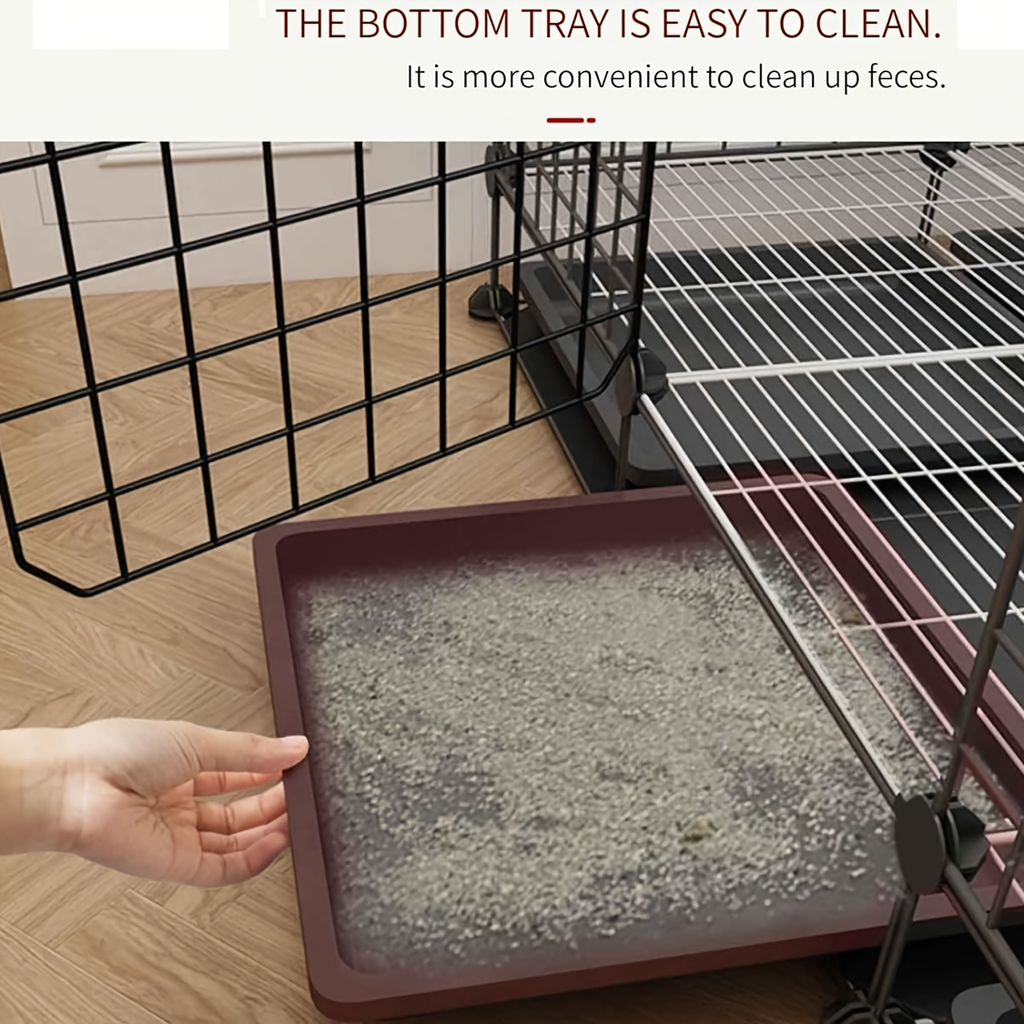Small Animal Playpen & Pet Cage with Removable Tray, Indoor Outdoor Enclosure for Rabbits, Chickens — image 6