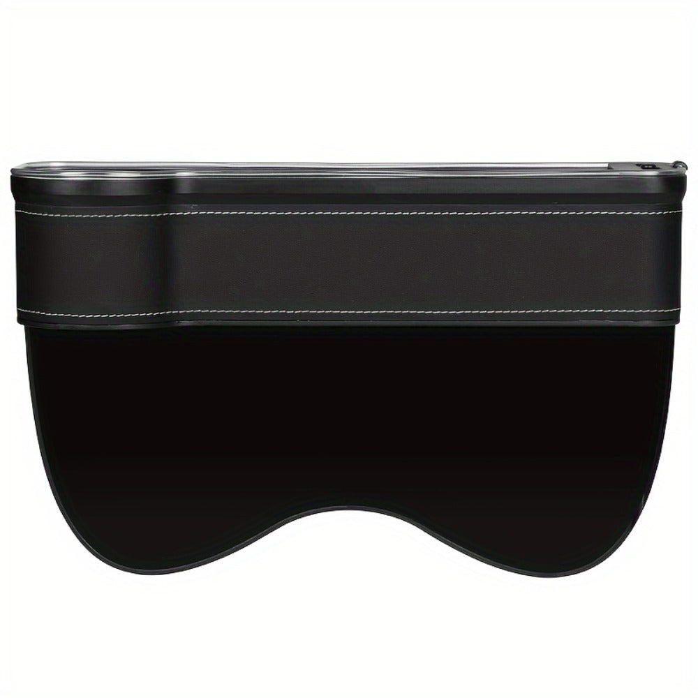 Black Lighted Seat-Gap Car Organizer with Phone Slot, USB Ports and Driver, Passenger or Pair Options — image 10