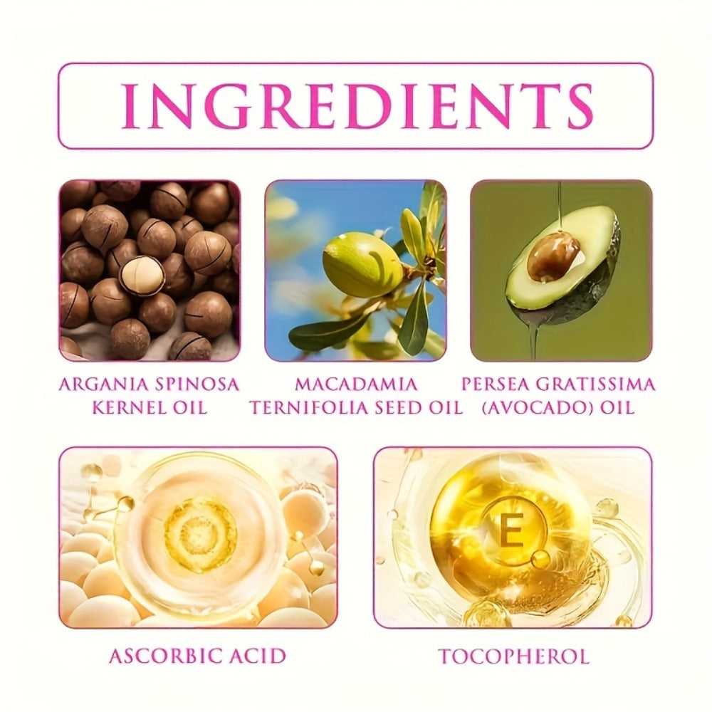 Argan Oil Hair Growth Vitamin Capsules with Keratin & Vitamins A C E B, Anti-Frizz Nourishing Hair Essence for Dry — image 10