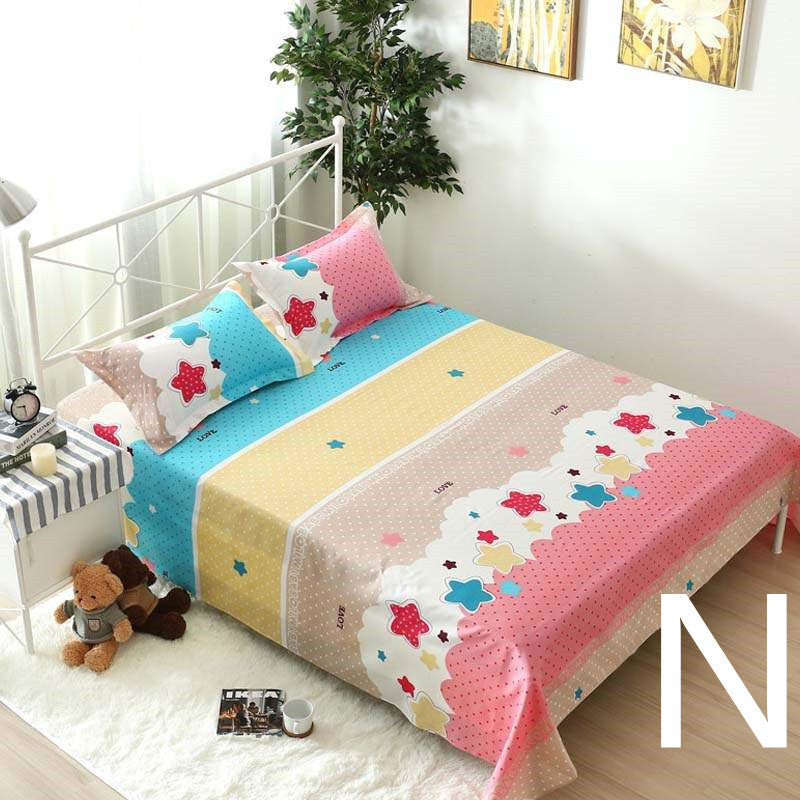 Single Double Bed  Flat Sheet Bedding