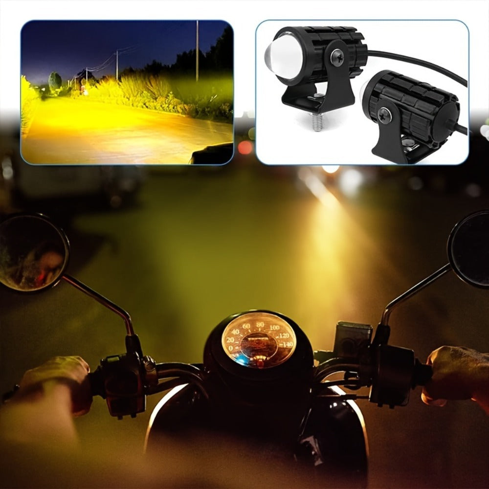 Dual-Color LED Vehicle Work Light Set, Two-Piece 8–80 V Pair with 6000 K White and 3000 K Yellow Output — image 9