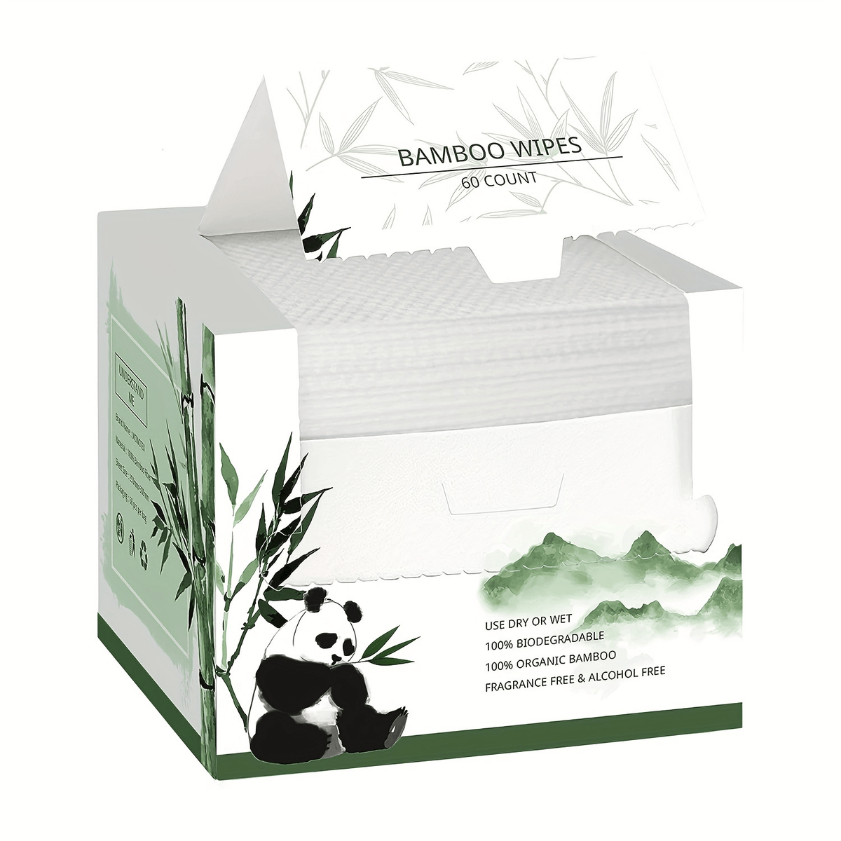 Disposable Facial Towels Bamboo Viscose Fiber Extra Thick Soft Cleansing Makeup Removal Face Towels for Sensitive Skin Travel