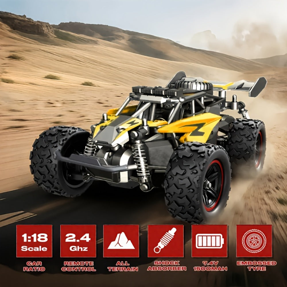 High-Speed RC Off-Road Car 40km/h 4WD Remote Control Climbing Truck with Battery, Outdoor Racing Vehicle for Boys Kids Teens 