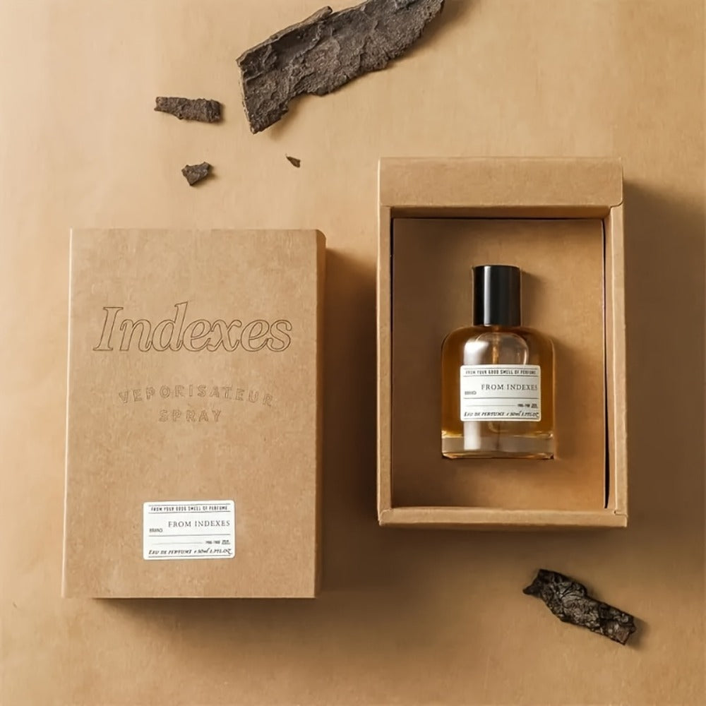 Perfume Unisex ASAD Eau de Parfum Spray in Amber Glass Bottle with Black Presentation Box in a Distinctive Bottle Presentatio