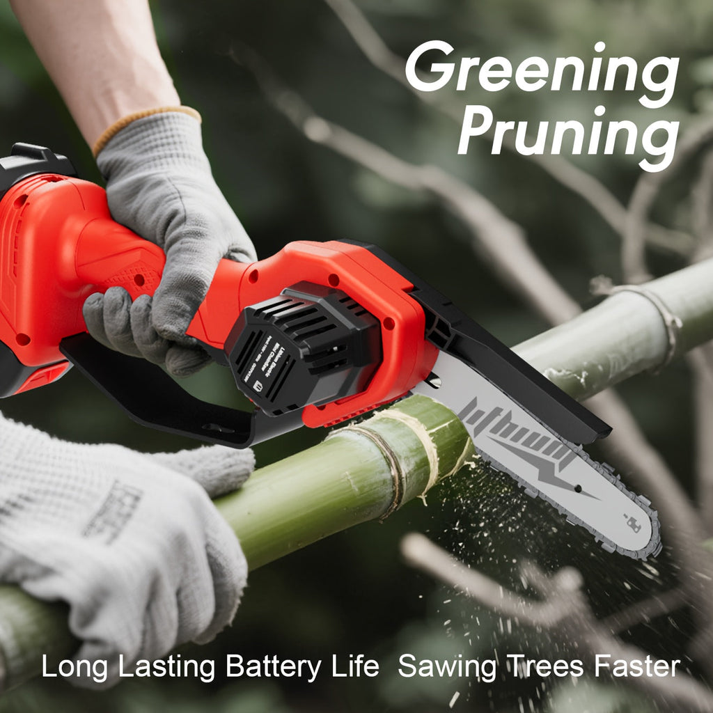 Mini Chainsaw Cordless 4 & 6 Inch Electric - Upgraded Portable Battery Chainsaw with Safety Lock — image 2