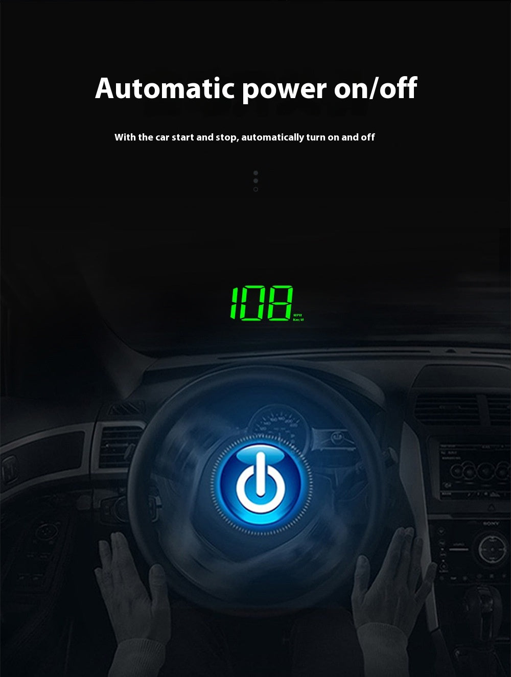 New Universal Head-up Display Car GPS Velometer