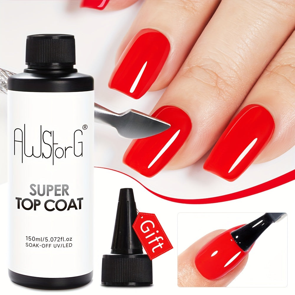 Gel Nail Polish Super-Glossy Top Coat in 15ml Soak-Off Formula with UV/LED Cure for Nail Art — image 16