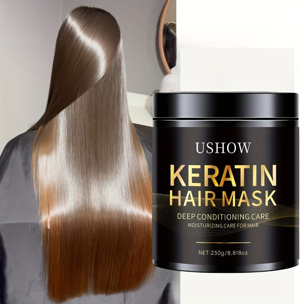 Deep Conditioning Keratin Hair Mask 250g with Collagen, Dry & Damaged Hair, Anti-Breakage, Reduces Split Ends — image 7