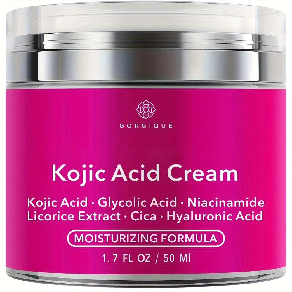 Face Cream Kojic Acid and Hyaluronic Acid 50ml Formula in One-Jar or Two-Jar Pack Options for AM and PM Use — image 1