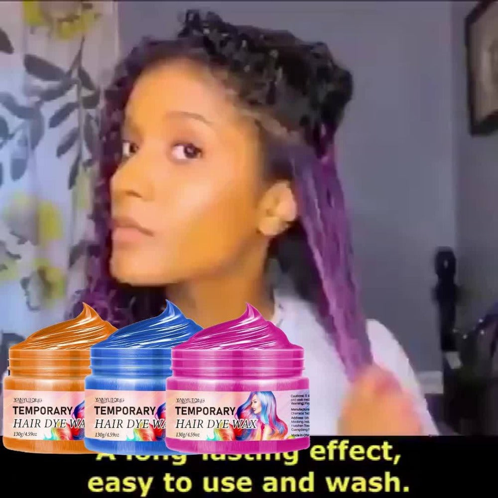 Temporary Hair Dye Wax 130g Instant Vivid Color Styling for Party Halloween Cosplay Festival, No Bleach No Damage — image 10
