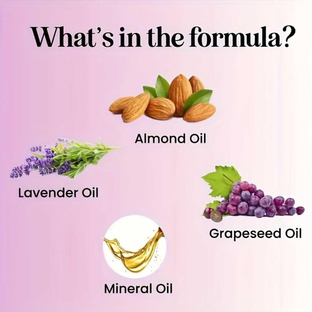 Lavender-Labeled Massage Oil in One or Three 236 ml Bottles with Pour Caps for Body-Care Routines — image 7