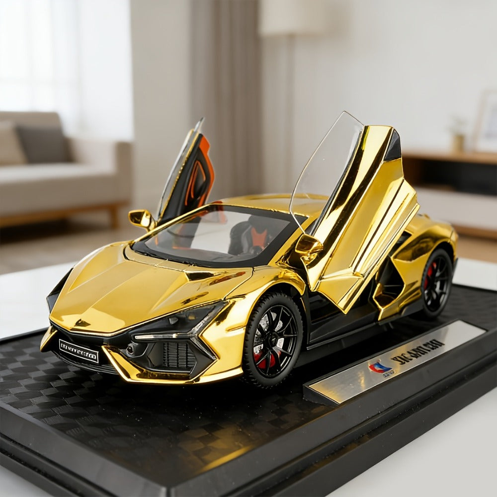 1:24 Scale Die-Cast Sports Car Model Collectible - Zinc Alloy Static Ornament with Realistic Details — image 2