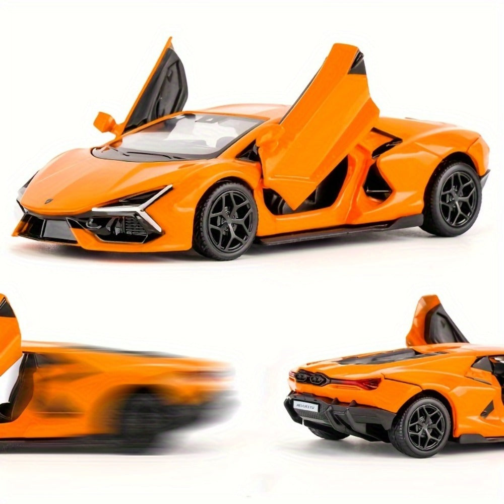 Lamborghini Diecast Car Model 1:36 Scale Alloy Pullback with Openable Doors, Aerodynamic Supercar Replica — image 7