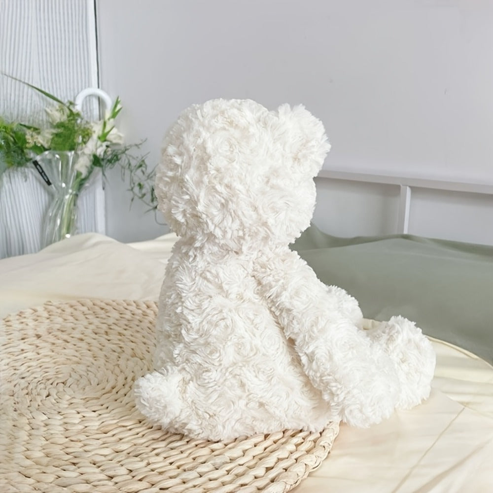 Stuffed Animal White Teddy Bear with Loving Heart Detail, Kawaii Theme and One product details Style — image 14