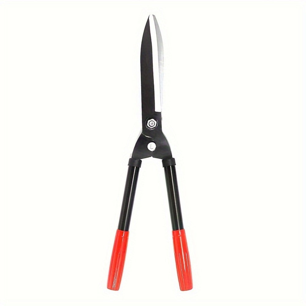 Long-Handle Hedge Shears with 27cm Blades, Red Grips, 51.5cm Pictured Length and 360g Label — image 1