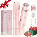 Electric Shaver & Bikini Trimmer for Women Dual Head USB Rechargeable – Multipurpose Face Body Hair Removal for Arms Legs Und